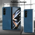 thumbnail image 6 of Decase for Samsung Galaxy Z Fold 5, Magnetic Hinge Protection Luxury PU Leather Fold 5 Case with Screen Protector, Full Body Protective Cover Compatible with Samsung Galaxy Z Fold 5 5G 2023, Blue, 6 of 7