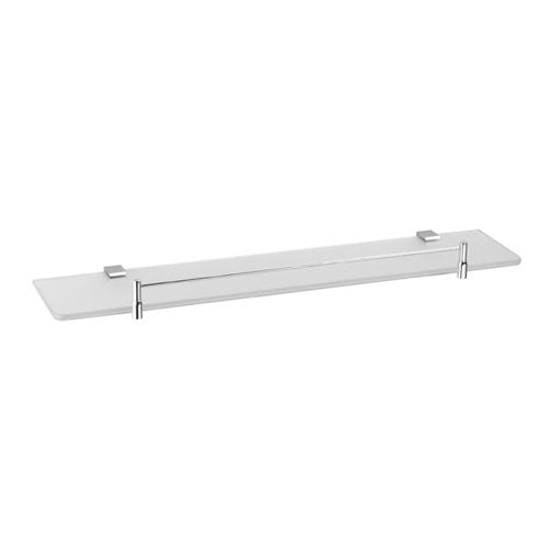 Dawn 8210-PC Square Series Solid Brass Bathroom Shelf in Chrome
