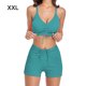 thumbnail image 5 of Eigraketly Traje de baño de mujer con cordón atado inalámbrico acolchado conjunto de deportes de baño vacaciones de verano poliéster Nylon traje de Traje de baño Verde XXL Eigraketly OD021111-15, 5 of 6