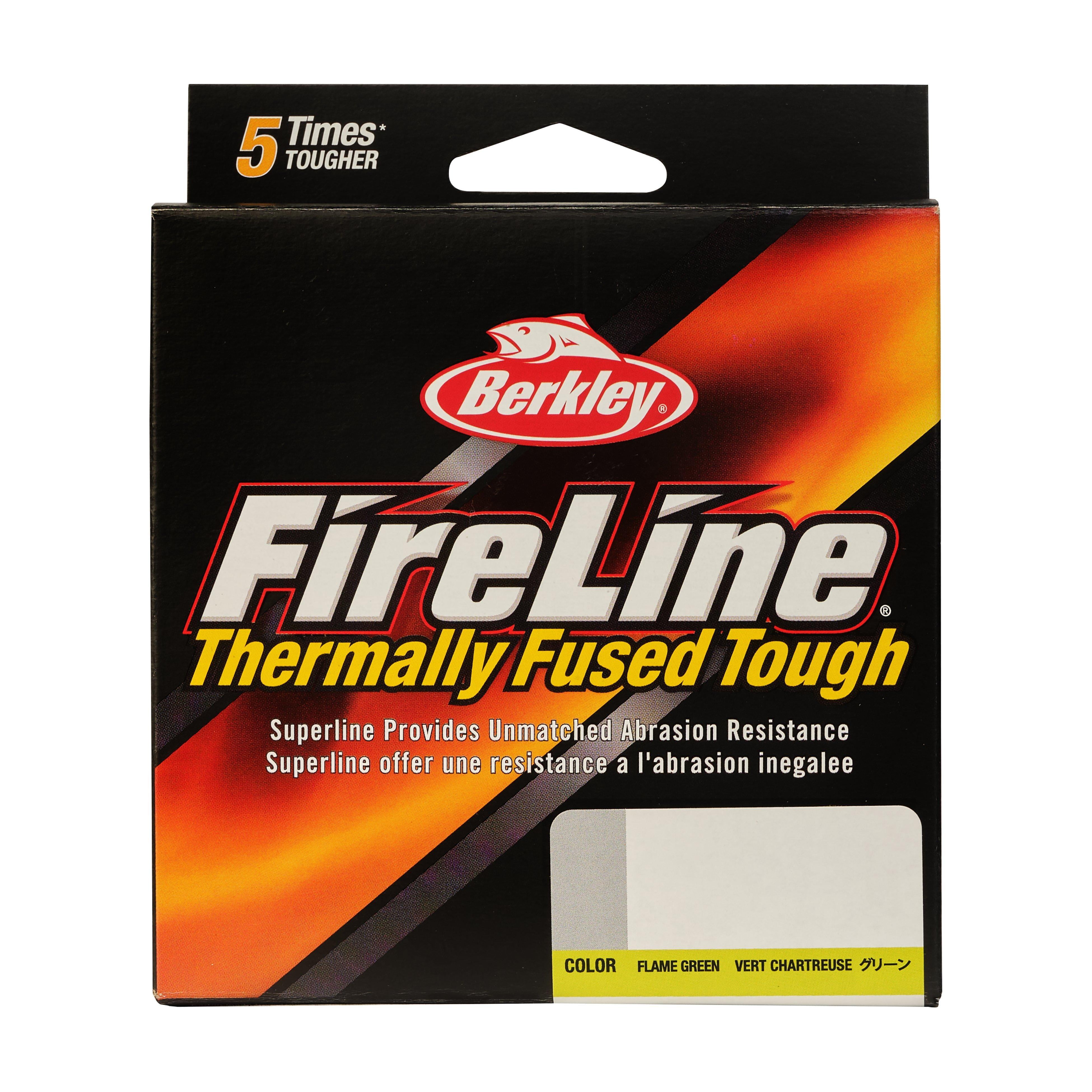 (2 pack) Berkley FireLine® Fishing Line, Flame Green, 30 lb Test Strength, 125 yd