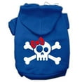 thumbnail image 1 of Skull Crossbone Bow Screen Print Pet Hoodies Blue Size Xxl (18), 1 of 1