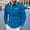 Blue, variant on Dovford Mens Long Sleeve Polo Shirts Cotton Casual Polo Shirt Collared Button Classic Golf Polo T Shirts