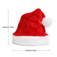 thumbnail image 2 of Adult Kids Short Plush Christmas Hat Thicken Assorted Colors Santa Claus Cap for Christmas New Year Party Holiday Gifts, 2 of 8