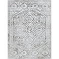 thumbnail image 3 of Traditional 4x6 Area Rug (4' x 5'3'') Oriental Gray Indoor Rectangle Easy to Clean, 3 of 8