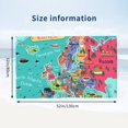 thumbnail image 2 of Cartoon Map Of Europe Bath Towels, (32 x 52 Inches) Microfiber Ultra Soft Highly Absorbent quick dry towel beach towel for Bathroom, Sports, Travel, Beach, Yoga, 2 of 5