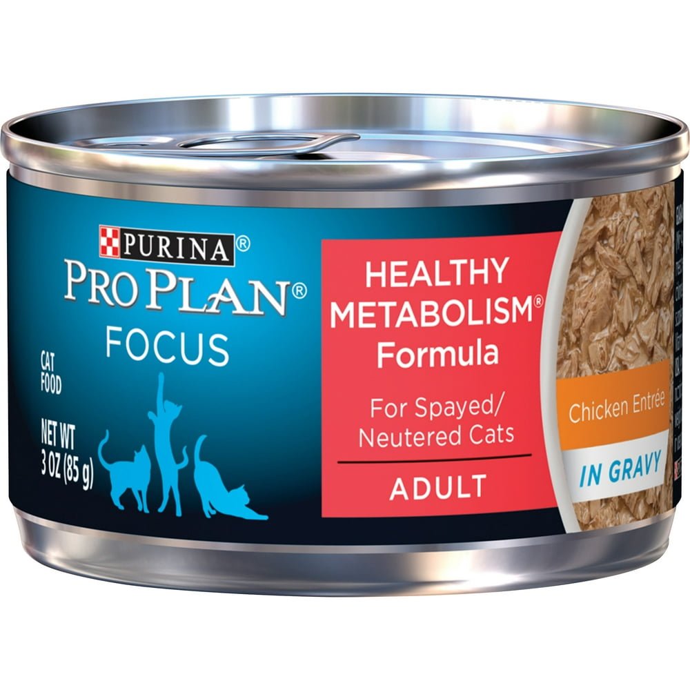 (24 Pack) Purina Pro Plan High Protein Gravy Wet Cat Food, FOCUS