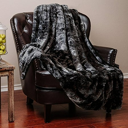 Wolf Faux Fur Throw Uk Chanasya Super Soft Fuzzy Fur Faux Fur Cozy Warm Fluffy Beautiful Color Variation Print Plush Sherpa Black Fur Microfiber Throw Blanket (60