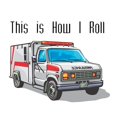 thumbnail image 2 of CafePress - How I Roll (Ambulance) Long Sleeve Infant T Shirt - Long Sleeve Infant T-Shirt, 2 of 2