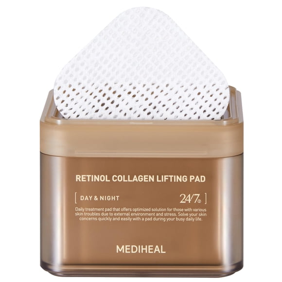 Almohadilla de levantamiento de colágeno con retinol Mediheal Toner Pad