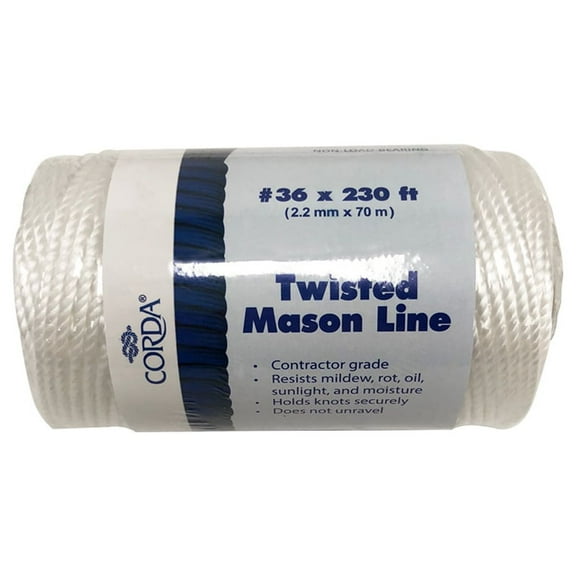 CORDA Twisted Mason Line, #36 x 230'