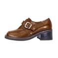 thumbnail image 3 of PEERAGE Elana Wide Width Casual Leather Shoes with Buckle BROWN 5, 3 of 6
