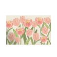 thumbnail image 3 of Jiaeri Tulips Entrance Door Mat,Non Slip Flower Rug,Outdoor Water Absorbent Floor Mat,Dirt Resistant Doormat,Washable Polyester Carpet for Home Decor, 3 of 7