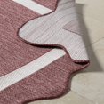 thumbnail image 3 of Hauteloom Varro Living Room, Bedroom Patio Outdoor Area Rug - Traditional - Burgundy, Cream - 9'2" x 12', 3 of 8