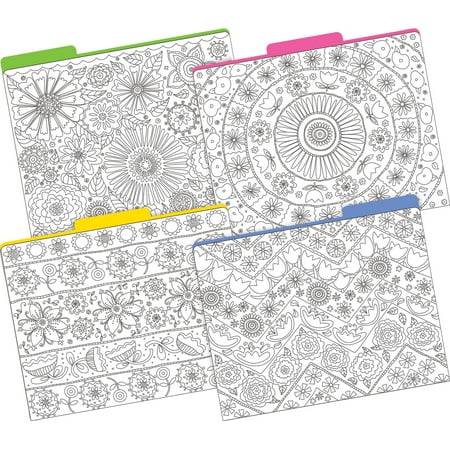 UPC: 0704068013445 | Letter-Size File Folders 12 Ct – Color Me! In My Garden (BC1343)