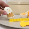 thumbnail image 4 of Cortador de huevos rellenos | Cortadora de huevos duros con diseño floral | Utensilio de cocina versátil para cortar huevos, quesos blandos, frutas | Plástico apto para uso alimentario | Fácil de, 4 of 4