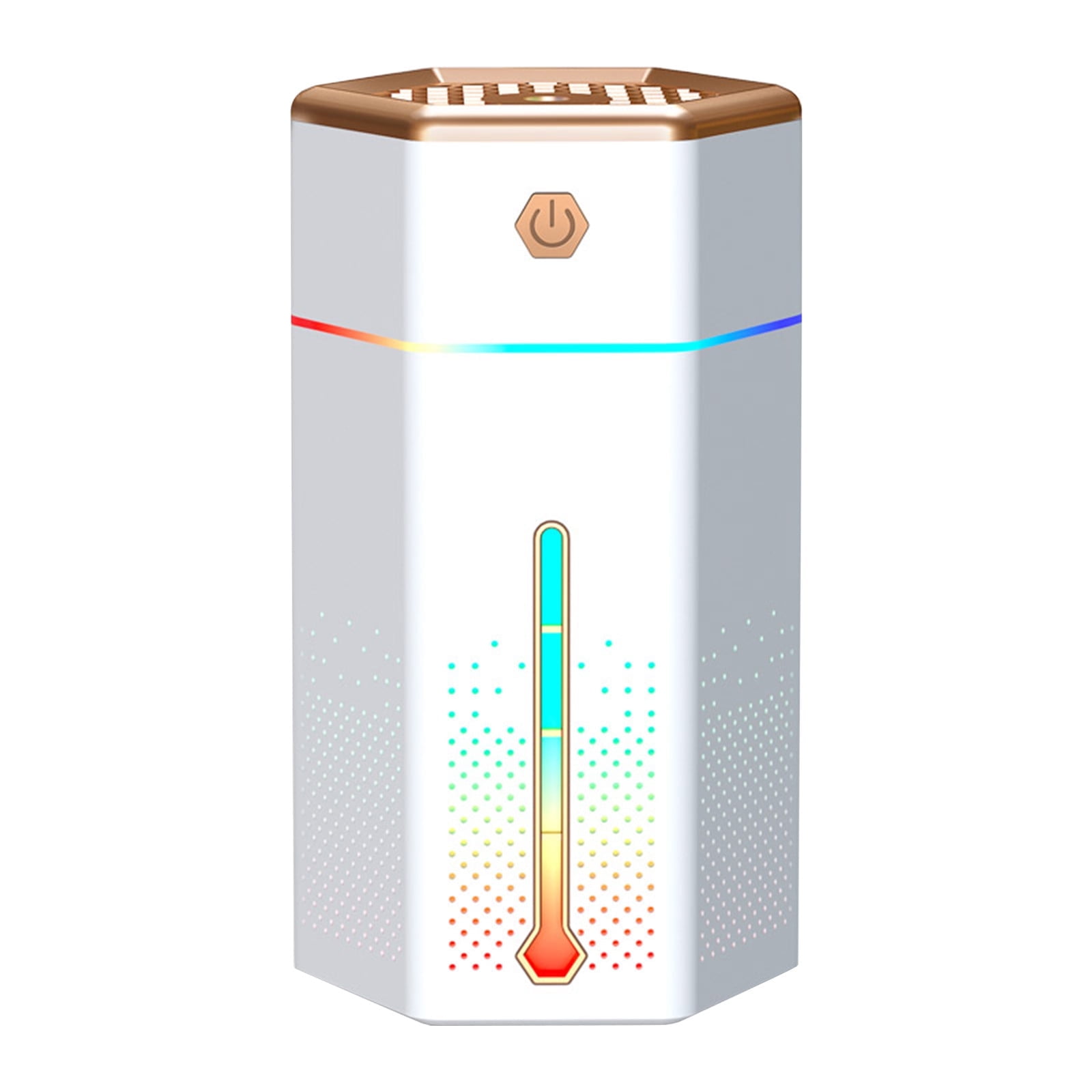 RAPOBRIX 1L Cool Mist Humidifier for Bedroom - Large Capacity Quiet USB with Night Light (White) for Home/Baby