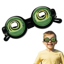 1Pc Winking Glasses for Shows & Parties,Funny Glasses Winking Glasses With Eyes On Them,Funny Glasses for Adults,Prank Stuff Silly Crazy Big Eyeball Glasses for Party Toys Accessories,Green