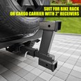 thumbnail image 5 of Trailer Dual Hitch Extender Adapter with 2-inch & 8-inch Riser/Drop, fit for 2" Receiver, 2-inch Solid Shank, 10000lbs Towing Capacity, 5 of 7