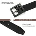 thumbnail image 6 of AWAYTR Kids Reversible Leather Belts- Brown and Black Leather Belt Two in One Formal Casual Belt, 6 of 11
