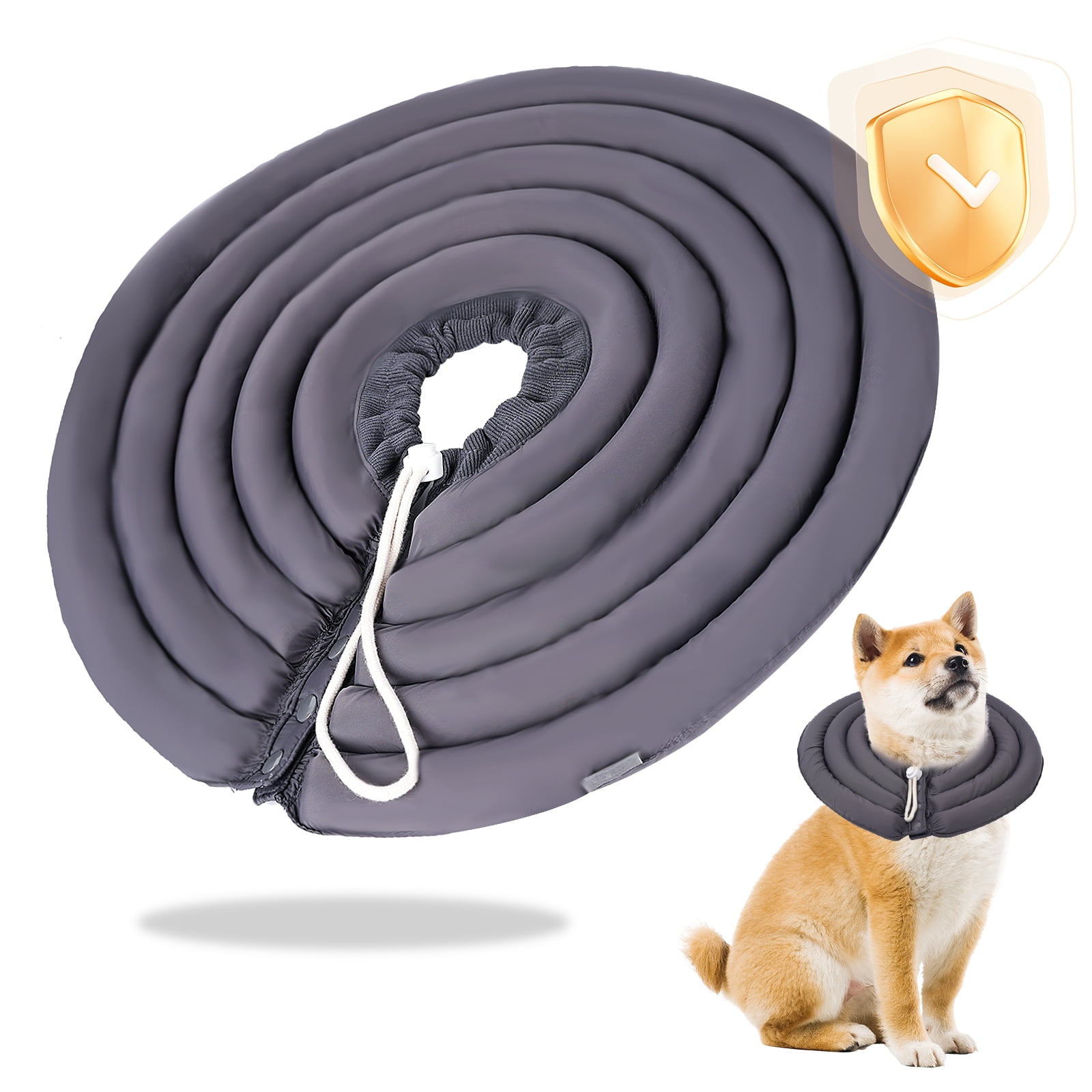 Dog Cone Alternative After Surgery Adjustable Soft Cone For Dogs Sturdy