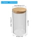 thumbnail image 2 of Uxcell 42 oz Tarro de vidrio con tapa de bambú hermética Contenedor de cocina de vidrio Tarro de almacenamiento de alimentos claro (18x10cm), 2 of 6