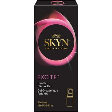 SKYN Excite Female Arousal Sensual Stimulating Massaging Gel Lotion, 20 Applications, 0.5 fl oz