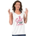 thumbnail image 3 of God is Bigger Than Cancer BCA Ribbon Tank Top Tee Shirt Women Brisco Brands M, 3 of 6