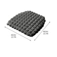 thumbnail image 3 of Thick Seat Cushion with Velvet Cover - 2 Inch Support for Office Chair, Home Desk, Dormitory - Warming Soft Pad for Prolonged Sitting, Machine Washable, 3 of 5
