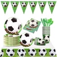 thumbnail image 1 of Paquete Vajilla Desechable De Fiesta Futbol 25 Personas, 1 of 4