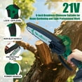 thumbnail image 5 of NEWBEAT Mini Chainsaw Cordless, 6 inch Electric Chain Saw Battery Powered, Small Handheld Portable Saw for Wood/Trees Trimming, Gift for Men Dad Women, 5 of 8