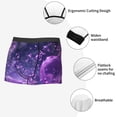 thumbnail image 3 of Fuzoiu Purple Bubble Abstract Art Print Men's Ultra Breathable Underwear,No Riding Up Boxer Briefs with ComfortFlexible Waistband-Large, 3 of 5