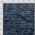thumbnail image 3 of oneOone Velvet Medium Blue Fabric Asian Japanese Wave Sewing Fabric By The Yard Printed Diy Clothing Sewing Supplies 58 Inch Wide, 3 of 4
