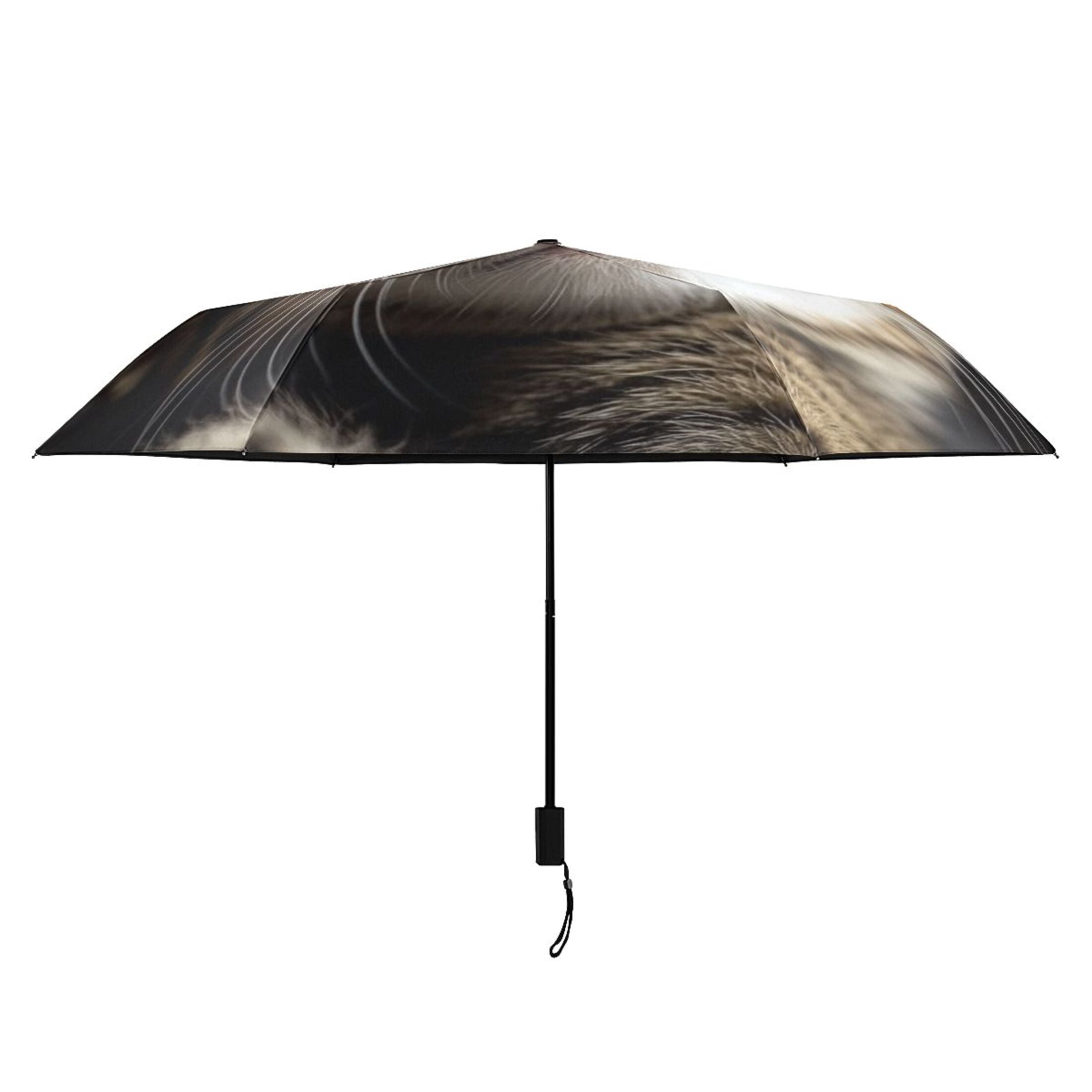 Cute Cats Wink All Weather Umbrella Triple Folding Parasol 6 Ribs UV Protection Portable