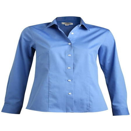 - Edwards Garment Women's Point Collar Non Iron Dress Shirt, Style 5978