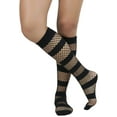 thumbnail image 6 of ToBeInStyle Women's Spandex Knee High Socks with Stripes - Black - One Size, 6 of 7