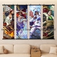thumbnail image 4 of Póster de lienzo impreso con imagen HD de One Piece Luffy, pergaminos colgantes, decoración moderna para el hogar y la pared, 4 of 5