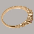 thumbnail image 5 of LBG British Made 18k Rose Gold Natural Pink Tourmaline Womens Anniversary Ring - 33 size options - Size 4.75, 5 of 9