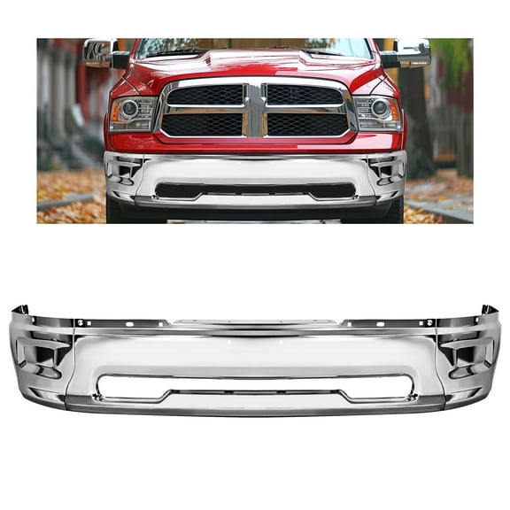 KOJEM Front Bumper Face Bar Fit for 2009-2012 Dodge RAM 1500，2010 2011