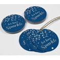 thumbnail image 4 of Inkdotpot Let Love Sparkle Wedding Bottle Tag Real Silver Foil Favor Hang Tags Pack Of 100, 4 of 7