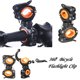 thumbnail image 3 of Naiovety 360 Rotación Ciclismo Bicicleta Luz Linterna Abrazadera Bicicleta Antorcha Clip Montaje Soporte de luz Soporte Ciclismo naranja negro Naiovety HW4561-01B, 3 of 6