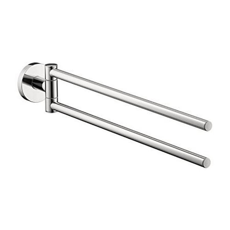 hansgrohe 40512000 s and e accessories dual towel bar, chrome