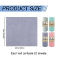 thumbnail image 3 of Microfiber Cleaning Cloth Roll Tearable Reusable Washable Rags Absorbent Towels For Kitchen Car Dish Drying Cleaning,1 Roll,F, 3 of 10