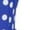 Blue, variant on Women Dress Retro A-line Big Swing Tight High Waist Sleeveless Square Neck Dot Print Back Zipper Contrast Color 50s 60s Party Wedding Prom Ball Gown Summer Midi Dress