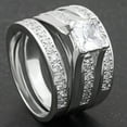 thumbnail image 3 of Gail Wedding Ring Set for Women 3pc Engagement Matching Band Ginger Lyne Collection, 3 of 6