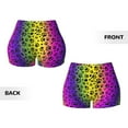 thumbnail image 5 of Naloa Animal Paw Rainbow Biker Shorts for Women Seamless Scrunch Short Women’s Yoga Shorts for Gym Running Sport Shorts - Medium, 5 of 9