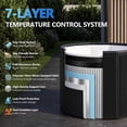 thumbnail image 3 of Portable Bathtub for Adults, Easy to Assemble Collapsible Bathtub （31.5"L x 26"）, Suitable for Travel, Camping and Outdoor Activities (Black, L), 3 of 8
