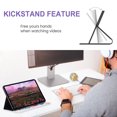 thumbnail image 4 of GSFY Case for iPad Pro 11 Inch 5th Generation (M4) 2024, Smart Premium PU Leather Flip Stand Cover with Card Cash Pocket Auto Sleep Wake for 2024 iPad Pro 11 5th Gen, White Butterfly, 4 of 8