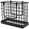 thumbnail image 3 of Black Metal Standing Napkin Holder Caddy for Lunch Napkins, 3 of 7
