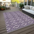thumbnail image 6 of Addison Rugs Chantille Indoor/Outdoor Transitional Geometric Purple Washable Rectangle Rug, 2'6" x 3'10", 6 of 6