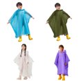 thumbnail image 6 of Kids Thickened Cloak Raincoat, Reusable Waterproof Children's Rain Poncho with Adjustable Hood, EVA Toddler Rain Cape for School, Camping, Hiking, and Travel, 6 of 8